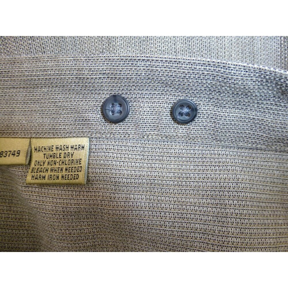 Bachrach Mens Beige Long Sleeve Button-Up Shirt L 16-16.5 100% Cotton - Picture 9 of 10